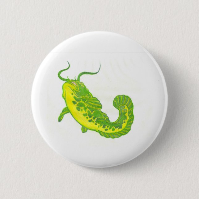 Lucky Catfish Button (Front)
