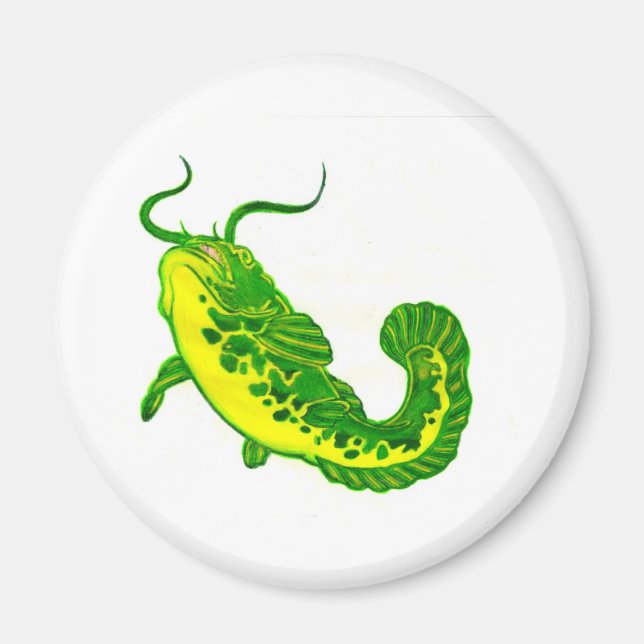 Lucky Catfish Magnet (Front)