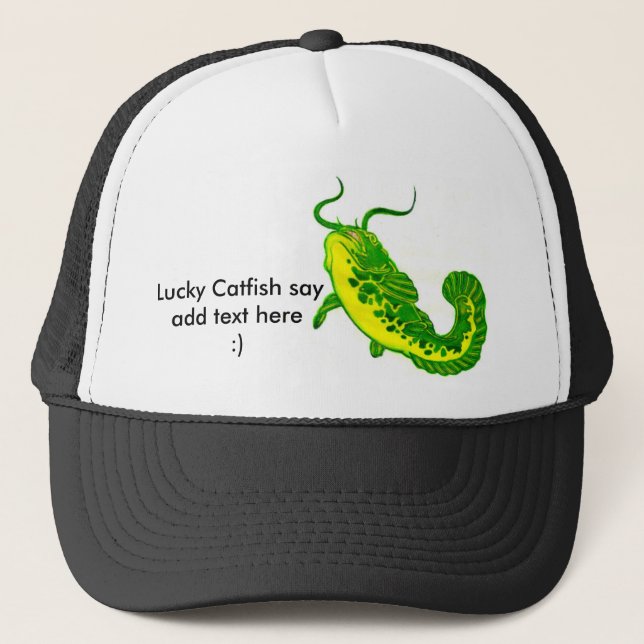Lucky Catfish Trucker Hat (Front)