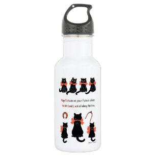 Lucky Cats, Louis Wain Stainless Steel Water Bottle