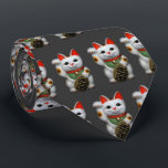Lucky Cats Tie<br><div class="desc">To bring you good luck and good fortune!
If you want the back side printed, as well, add about $6.</div>