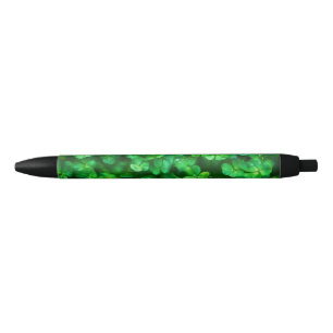 Lucky Celtic Irish Green Shamrocks Pen
