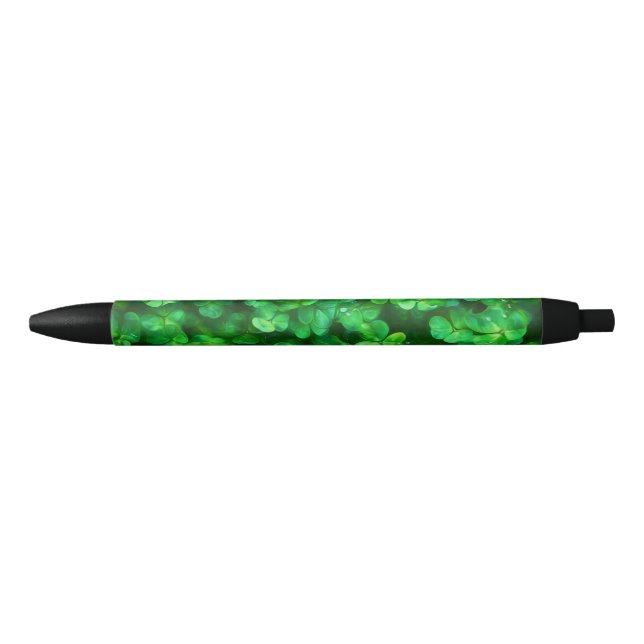 Lucky Celtic Irish Green Shamrocks Pen (Front)