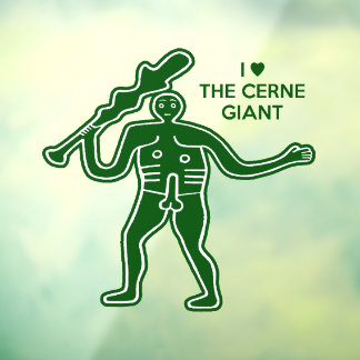 Lucky Cerne Giant Fertility Symbol Window Cling