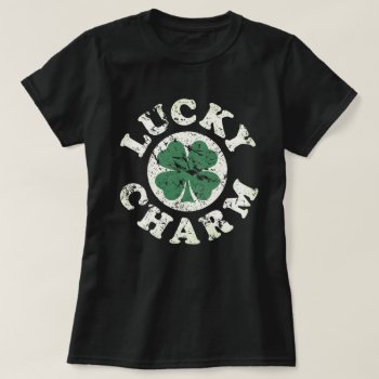 Lucky Charm [4-leaf] T-shirt by NSKINY at Zazzle