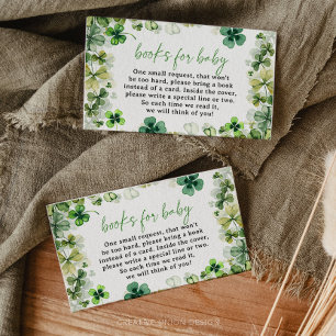 Lucky Charm Baby Shower Books for Baby Cards