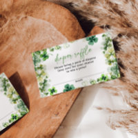 Lucky Charm Baby Shower Diaper Raffle Cards