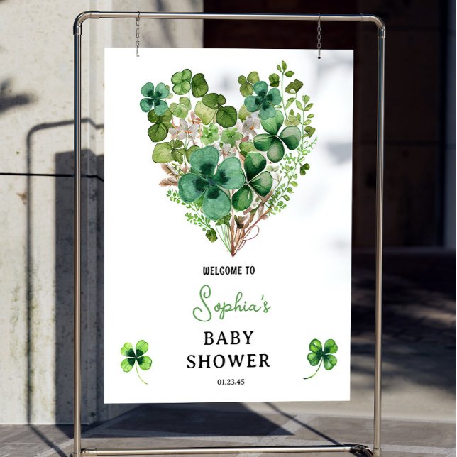 Lucky Charm Baby Shower Shamrock Clover Foam Board (Creator Uploaded)