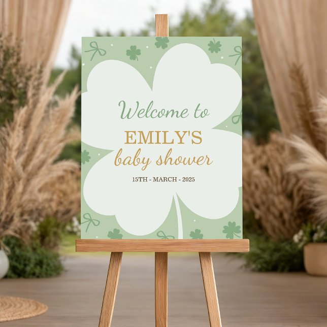 Lucky Charm Baby Shower Welcome Sign (Creator Uploaded)
