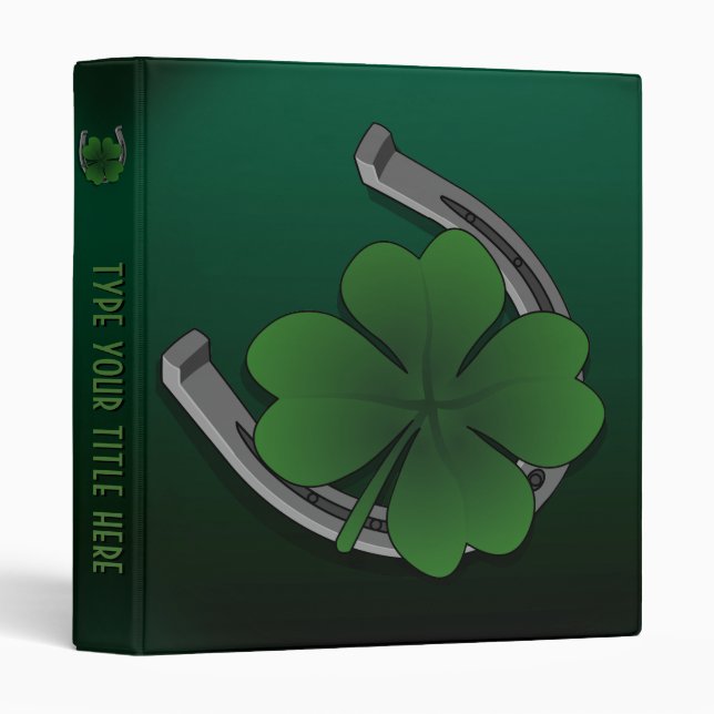 Lucky Charm Binder Personalized Lucky Binder Album (Front/Spine)
