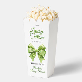 Lucky charm bow St. Patrick's Day baby shower Favor Boxes