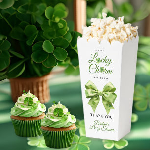 Lucky charm bow St. Patrick's Day baby shower Favor Boxes