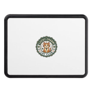 Lucky Charm Cat POD Vector Art - Lucky Charm Cat C Hitch Cover