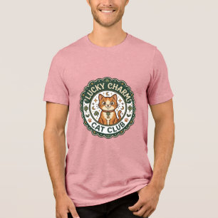 Lucky Charm Cat POD Vector Art - Lucky Charm Cat C Tri-Blend Shirt