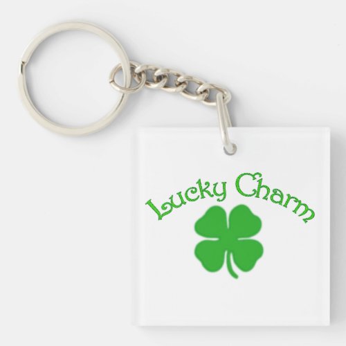 Lucky Charm Clover Keychain