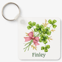 Lucky Charm Clover Vintage Personalized Good Luck