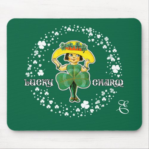 Lucky Charm Custom St Patricks Day Gift Mouse Pad