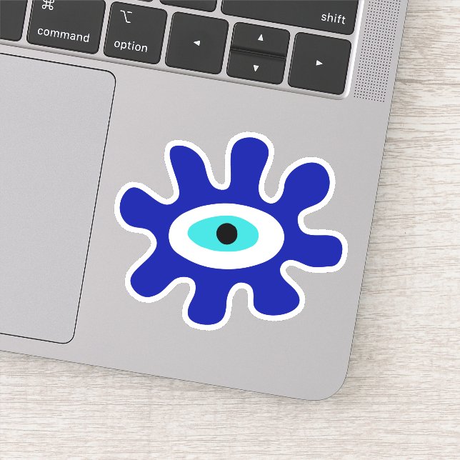 Lucky Charm Evil Eye Symbol Sticker (Detail)