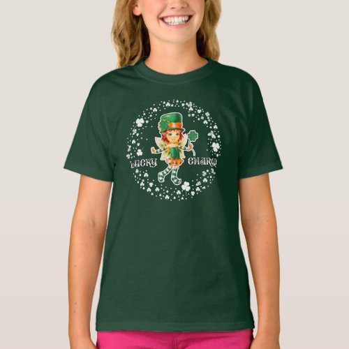 Lucky Charm Fairy Irish Girl St Patricks Day  T_Shirt