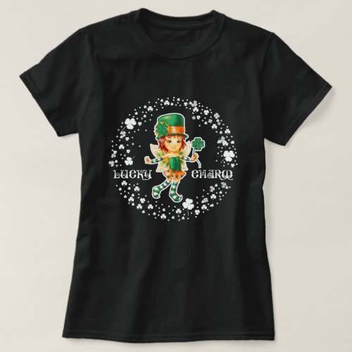 Lucky Charm Fairy Irish Girl St Patricks Day  T_Shirt