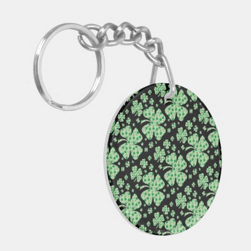 Lucky Charm Four Leaf Clover Keychain