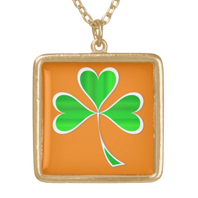 Lucky Charm Gold Plated Necklace (Front)
