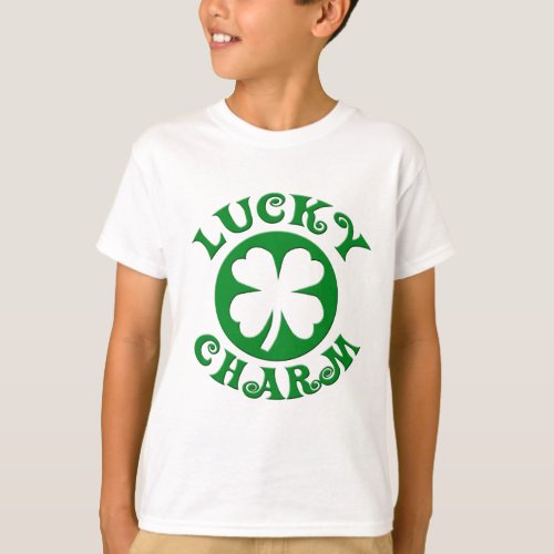 Lucky Charm GreenWhite Circle T_Shirt
