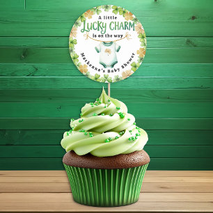 Lucky Charm Irish Baby Shower Favor Sticker