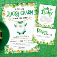 Lucky Charm Irish Baby Shower Invitation