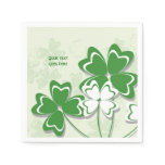 Lucky charm Irish clover shamrock St. Patrick’s Napkins