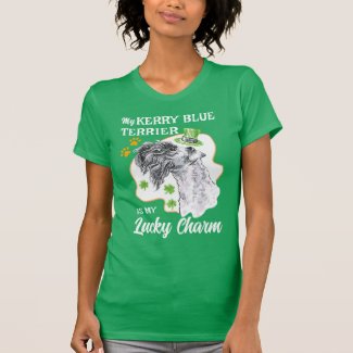 Lucky Charm Kerry Blue Terrier Fun Irish Dog lover