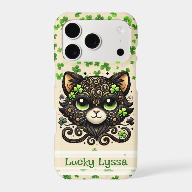 Lucky Charm Kitty Custom Case-Mate iPhone Case (Back)