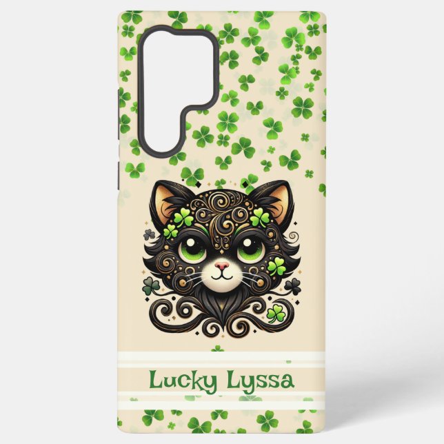 Lucky Charm Kitty Custom Samsung Galaxy Case (Back)