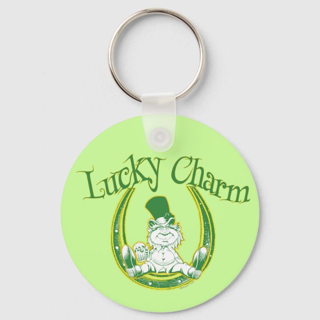 Lucky Charm Leprechaun Keychain (Front)
