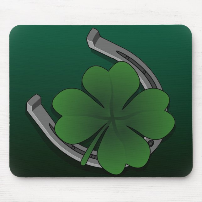 Lucky Charm Mousepad Good Luck Mousepads & Gifts (Front)
