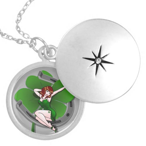 Lucky Charm Necklace Lady Luck Pinup Necklace