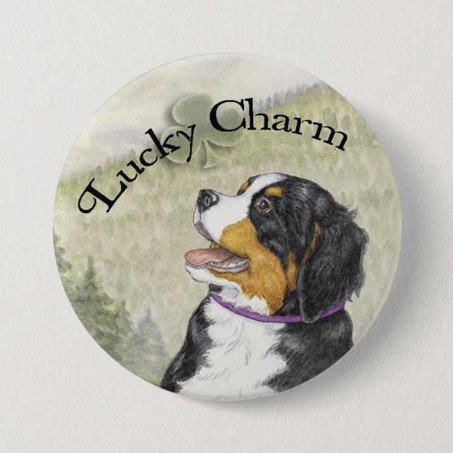 Lucky Charm Pinback Button (Front)