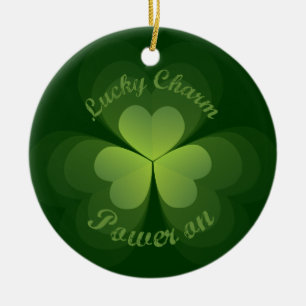 Lucky Charm Power On Ceramic Ornament