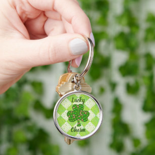 Lucky Charm Round Keychain