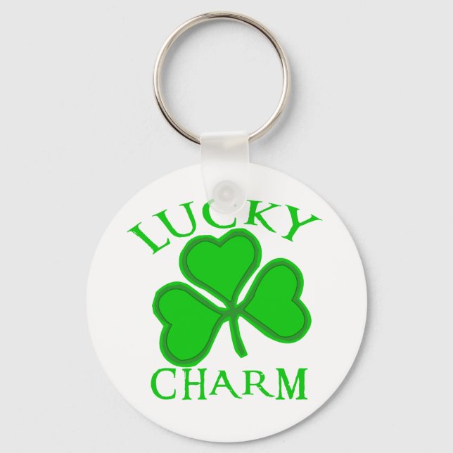 Lucky Charm Shamrock Products Keychain (Front)