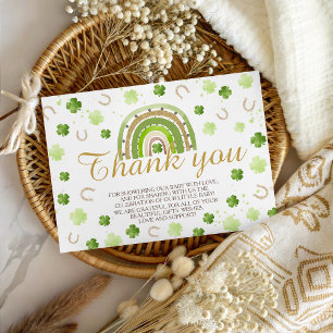Lucky Charm Shamrock Thank You Card