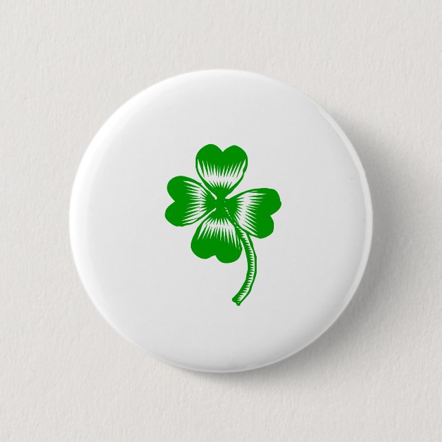 Lucky Charm St. Patrick's day gift Button (Front)