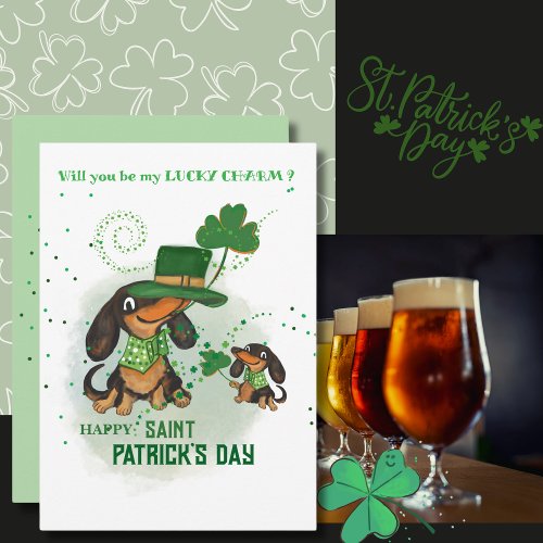 Lucky Charm St. Patrick's Day  Holiday Card