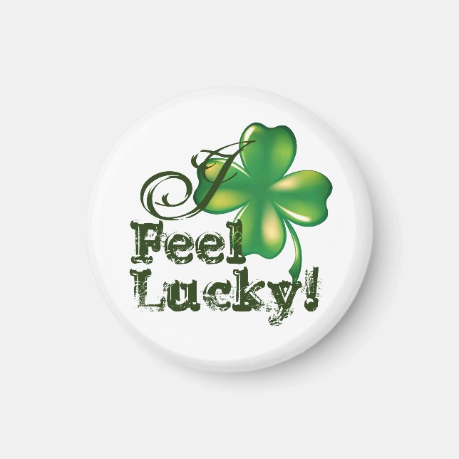 Lucky Charm St. Patrick's Day  I Feel Lucky  Magnet (Front)