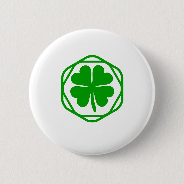 Lucky Charm St. Patrick's day Pinback Button (Front)