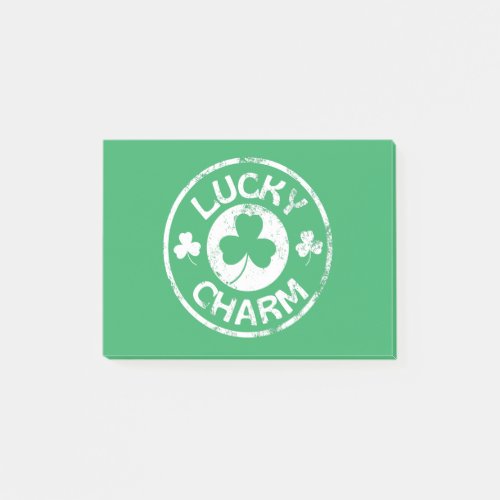 Lucky Charm Vintage St Patricks Day Post_it Notes