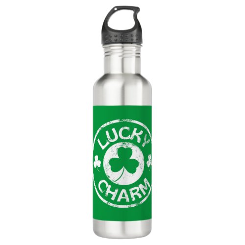 Lucky Charm Vintage St Patricks Day Stainless Steel Water Bottle