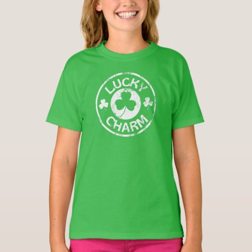 Lucky Charm Vintage St Patricks Day T_Shirt