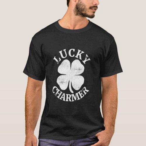 Lucky Charmer Funny St Patricks Day  Boy Kids Gir T_Shirt