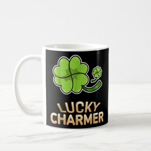 Lucky Charmer Shamrock Clover Irish   Coffee Mug